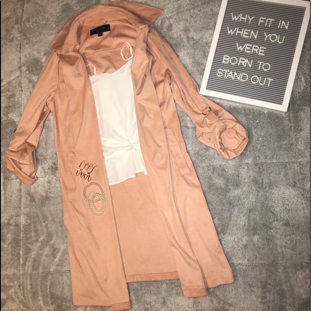 Marc By New York Pink blush sued trench